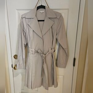 CAbi Women's Light Gray Trench Coat
